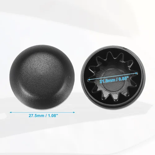 Miniatura 6 de ACROPIX Tapa de tuerca de brazo de limpiaparabrisas delantero, color negro, para Jeep Compass 2017-2022, paquete de 1