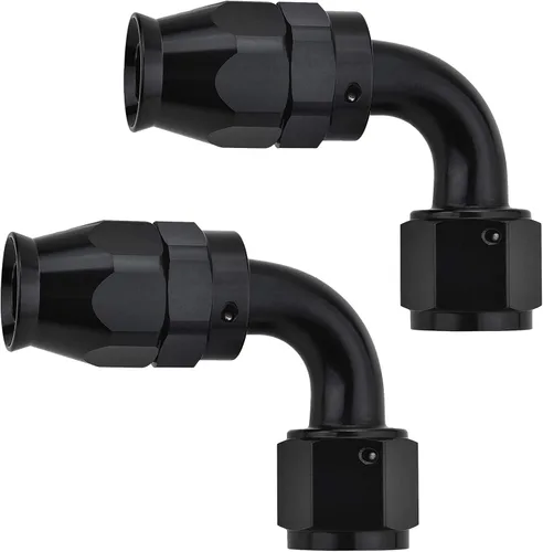 Miniatura 10 de EVIL ENERGY 6AN PTFE montaje extremo manguera montaje 180 grados negro para manguera de PTFE solamente 2PCS