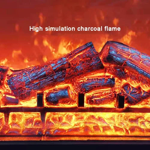 Miniatura 3 de ENGENDER Chimenea de vapor de agua 3D Simulación Llama de 13.8 pulgadas Chimenea Eléctrica Registros Mini Chimenea Inserto Calentador de registro 8W