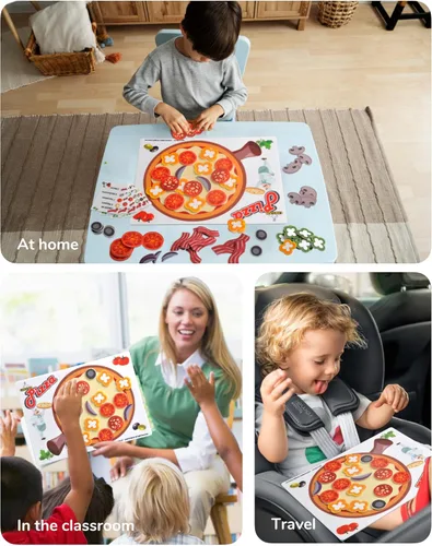 Miniatura 5 de CHEFAN Juguetes para niños pequeños, juguetes de aprendizaje de números para niños pequeños, juegos de matemáticas preescolares, manipuladores