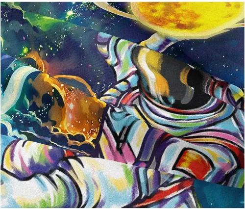 Miniatura 4 de Tapiz de tarjeta de tarot de constelación y estrella, tapiz botánico de fase lunar, tapiz de sol y luna, tapiz de astronauta, tapiz estético bohemio