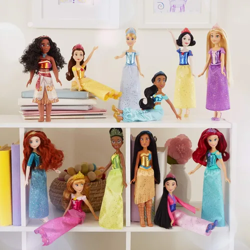 Miniatura 11 de Muñeca Disney Princess Royal Shimmer de Ariel, muñeca de moda con falda y accesorios, juguete para niños de 3 años en adelante