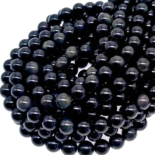 Miniatura 14 de Cuentas de ágata de pavo real natural de 0.236 in, cuentas redondas lisas de materiales de bricolaje, pulsera, collar, aretes, fabricación de joyas