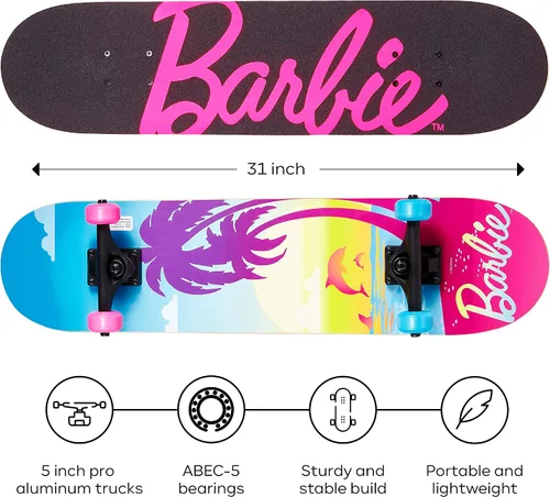 Miniatura 2 de 31-Inch Skateboard, 9-Ply Maple Deck, ABEC 5 Bearings