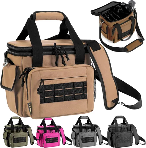 Miniatura 11 de Bolsa para el rango, estuche para pistola, bolsas de rango de estuche suave para pistolas y municiones con doble capa a prueba de explosiones