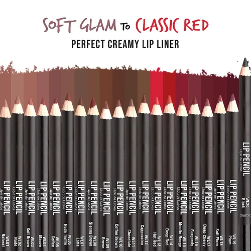 Miniatura 6 de KISS NEW YORK Lápiz labial delgado profesional, delineador de labios suave y cremoso, color de labios rico y de larga duración, maquillaje de labios