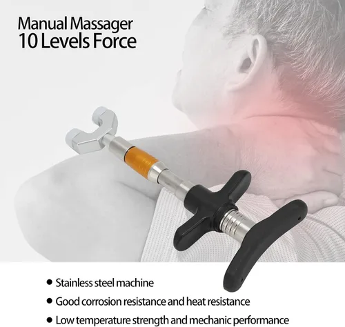 Miniatura 5 de HURRISE Herramienta manual de corrección de ajuste quiropráctico para masaje de espalda de columna vertebral, ajustador de herramienta de ajuste