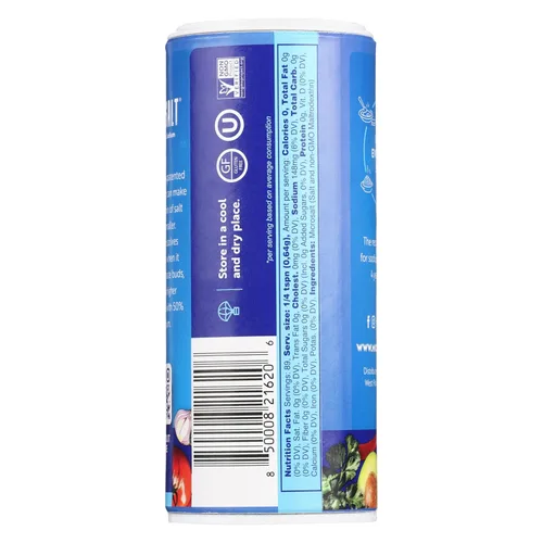 Miniatura 4 de Microsalt 50 % menos de sal de sodio, sustituto de sal regular, sal de condimento para cocinar, condimentar y hornear, sabor completo, menos sodio