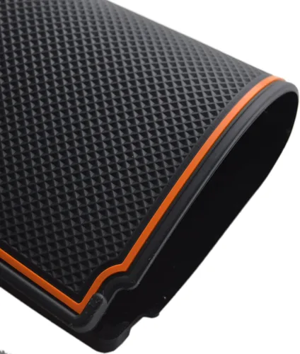 Miniatura 5 de Alfombrillas de silicona para Subaru Crosstrek Accesorios 2012-2017 Forester 2014-2018 XV Impreza 2012-2016 Interior Dash Pad Liner anaranjado