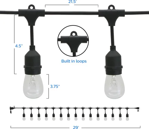 Miniatura 3 de Philips 15 bombillas incandescentes transparentes Edison