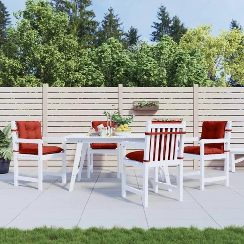 Miniatura 14 de Cojines de silla Lowback, 4 unidades, color antracita melange, 39.4 x 19.7 x 1.6 pulgadas, cojines de tela para Sillas De Comedor, cojines y cojines