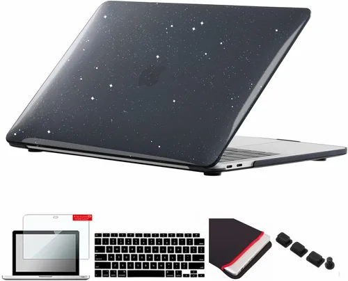 Miniatura 40 de Pack 5 en 1 de carcasa para MacBook Air, de Se7enline, de plástico duro, tacto suave, con protector de teclado de silicón, protector de pantalla