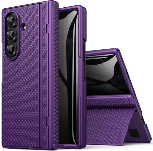 Miniatura 9 de BXYJY Funda para Samsung Galaxy Z Fold 7 con soporte, protector de pantalla frontal, protección de bisagra, delgada y resistente, cubierta dura
