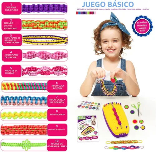 Miniatura 3 de Kit de fabricación de pulseras de la amistad, juguetes, para niñas de 7, 8, 9, 10, 11, 12 años, ideas de regalo, presente de cumpleaños
