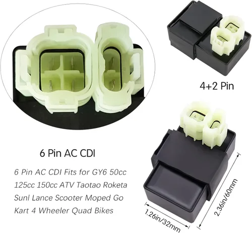Miniatura 6 de Kit completo de arnés de cableado GY6 para arnés de cableado 50cc 70CC 90CC 110CC 125cc 4 tiempos ATV Dirt Bike Moped Quad Go Kart Scooter Eléctrico