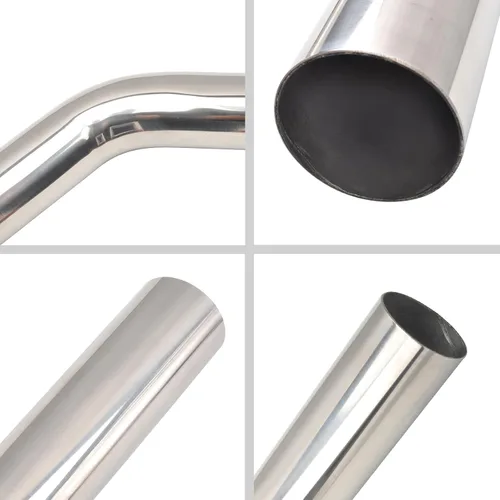 Miniatura 3 de OD 3 pulgadas (76MM) Codo de curva de 45 grados de acero inoxidable, turbocompresor, tubo intercooler, tubo de entrada de aire de tratamiento