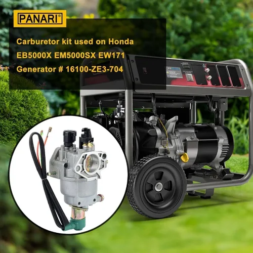 Miniatura 2 de Carburador Panari EB3500 para generador Honda EM5000SX EB3500X EB5000X EM3500X EB3800X EM3800SX EM3500SX EG5000X EM5000X EW140 Piezas con filtro