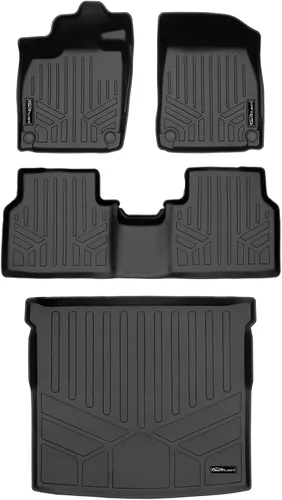 Miniatura 11 de SMARTLINER Juego de 2 filas de alfombrillas para todo tipo de clima, compatible con Volkswagen ID.4 2021-2025