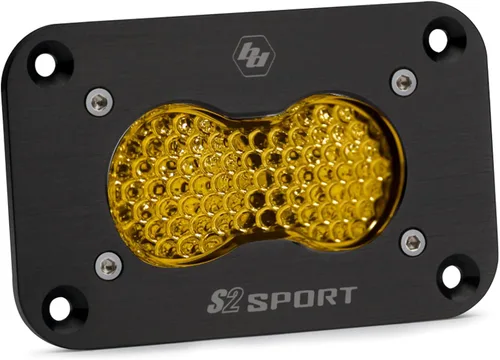 Miniatura 3 de S2 Sport Led para Conducción/Combo Montaje Empotrado en Ámbar Baja Designs Luz todoterreno universal, haz de conducción/combo, lente ámbar baja