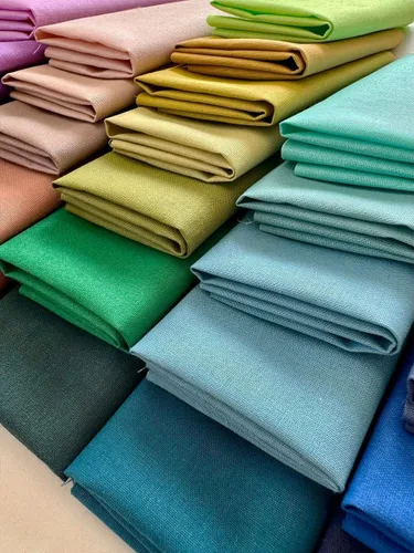 Miniatura 5 de Paquete de tela de algodón de color sólido, 50 cuadrados precortados (8 x 8 x 8 pulgadas), 100% algodón, 120 GSM, fabricado en Türkiye