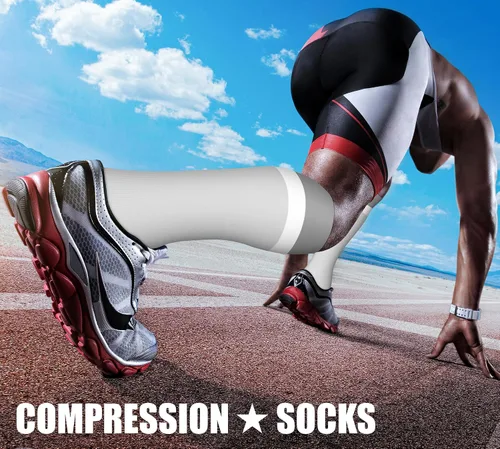 Miniatura 131 de CHARMKING - Calcetines de compresión para mujeres y hombres (3 pares), 15-20 mm Hg, el mejor apoyo para atletismo, running o ciclismo, mejora