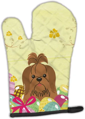 Miniatura 140 de Caroline's Treasures BB2732OVMT Dog House Collection Border Collie - Guante de horno grueso resistente al calor para sartenes calientes y horno