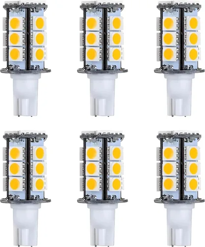 Miniatura 9 de Bombillas LED T5 T10 con base de cuña de alto brillo, 12 VAC/CC, 3 W, color blanco frío, 6000 K, para iluminación de paisaje al aire libre