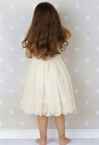 Miniatura 3 de Bow Dream Vestido para niñas de encaje con flores