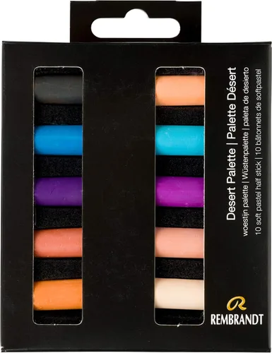 Miniatura 9 de Rembrandt Juego de micro pastel suave, 10 barras de media pieza, selección de tonos oscuros Dark Shades