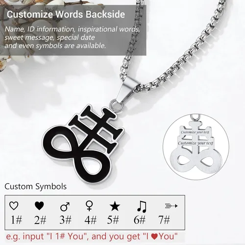 Miniatura 110 de PROSTEEL Satanic Jewelry Upside Down Cross Necklace for Men Women, 316L Stainless Steel/925 Sterling Silver Inverted Cross/Leviathan Cross Pendant