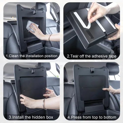Miniatura 6 de PIMCAR Organizador oculto de consola central para Honda Pilot 2023-2025, 2024-2026 Honda Ridgeline/Passport Caja de almacenamiento oculta