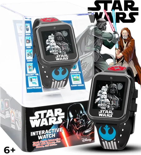 Miniatura 3 de Reloj inteligente interactivo con pantalla táctil de Star Wars (Modelo: STW4010AZ), Negro -, Moderno