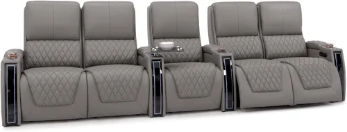 Miniatura 48 de Seatcraft Apex Zero-Gravity CoolZero - Asiento de cine en casa de cuero italiano, reposacabezas eléctrico, lumbar eléctrico, reclinable eléctrico