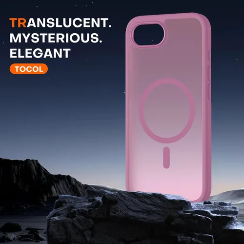 Miniatura 802 de TOCOL Funda para iPhone 11, compatible con Magsafe, protección completa de cámara, imanes integrados, protección contra caídas, funda translúcida