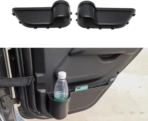 Miniatura 2 de POETRYXIAO Bolsillos de almacenamiento para puerta trasera para Jeep Wrangler JL 2018-2023 de 4 puertas y Gladiators JT 2020-2023, bandeja
