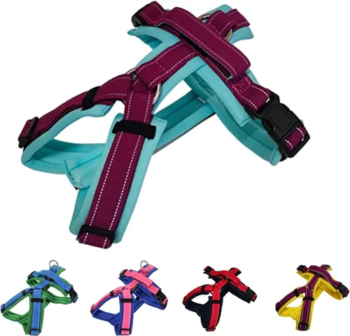 Miniatura 8 de Hakusan - Tipo de arnés para perro cero, seguro, sin asfixia/difícil de desconectar, gran ajuste, fácil de poner y quitar, ajustable, reflector, XXS