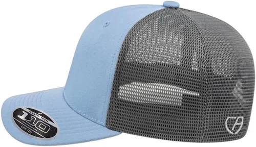Miniatura 4 de Cap America i8502 Flexfit 110 Premium - Gorra de camionero de perfil medio con 6 paneles de malla trasera con protección UV y cierre ajustable