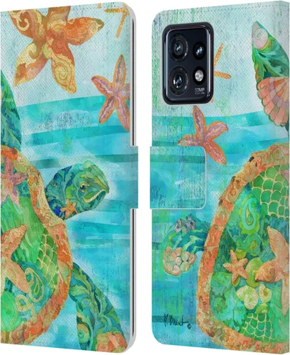 Miniatura 11 de Head Case Designs Officially Licensed Paul Brent Agate Mermaid Coastal Leather Book Wallet Case Cover Compatible with Motorola Moto Edge 40 Pro