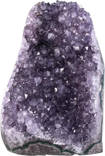 Miniatura 8 de Nupuyai Piedra de muestra de racimo de amatista natural para decoración del hogar, figuras de geoda de cuarzo de cristal crudo para decoración