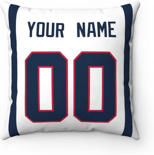 Miniatura 4 de ANTKING Almohada personalizada con cualquier nombre y número para regalo de hombres, mujeres y niños Para Nueva Inglaterra