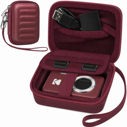 Miniatura 16 de Funda para cámara digital KODAK PIXPRO FZ55/FZ45/FZ53/FZ43 de 16 MP, bolsa de almacenamiento de viaje con bolsillo de malla para baterías, cables