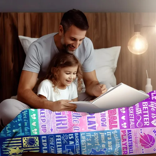 Miniatura 2 de Manta de baloncesto, regalos para niñas y mujeres, mantas de franela de baloncesto, accesorios de baloncesto, regalos para equipos de baloncesto