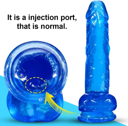 Miniatura 5 de Consolador de Ventosa Azul - Consolador Grande Realista de 8.2 Pulgadas, Juguete Sexual para Adultos con Ventosa, Adecuado para Mujeres/Hombres/Gay