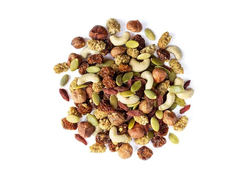 Miniatura 3 de Mezcla orgánica antioxidante de frutos secos, 12 onzas, contiene moras, bayas de Goji, bayas doradas, semillas de calabaza, avellanas, anacardos.