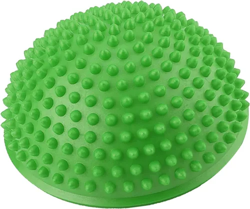 Bola del masaje del pie, bolas inflables de la yoga de la mitad del PVC, punto del masaje Fitball ejercicios fitness entrenador