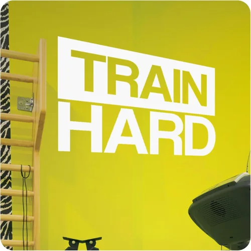 Miniatura 8 de My Vinyl Story - Train Hard Wall Decal - Motivational Quote Sticker, Inspirational Vinyl Art Decor for Home Gym, Exercise, Fitness, Workout