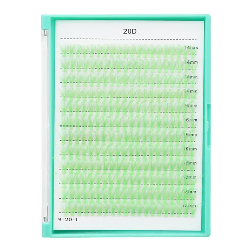 Miniatura 31 de Bodermincer - Bandeja grande de 240 pestañas de rizo D de 0.3 a 0.8 pulgadas (8 a 20 mm) para elegir, pestañas postizas individual para maquillaje