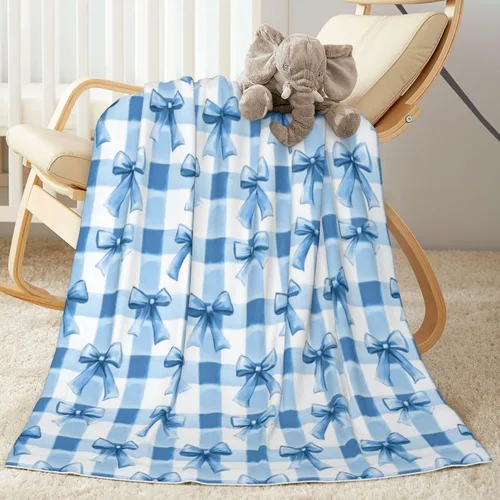 Miniatura 20 de Manta de bebé con flores de margaritas moradas para primavera para niño o niña, recién nacido, 30x40 pulgadas, mantas para cochecito, cuna