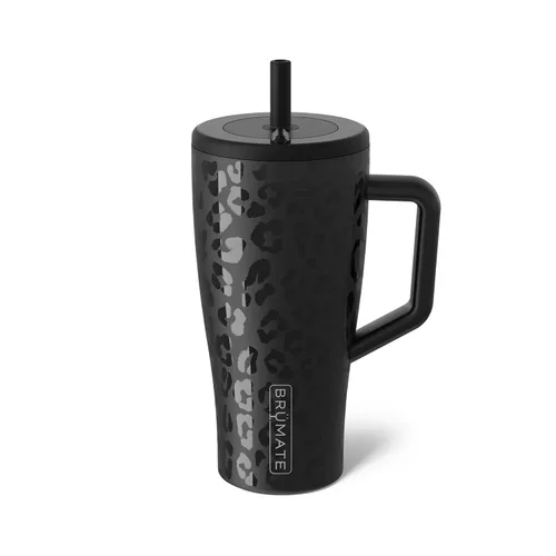 Miniatura 13 de BrüMate Era Vaso térmico con asa y pajilla, 40 onzas, 100% a prueba de fugas, con tapa, hecho de acero inoxidable, base apta para portavasos, moca