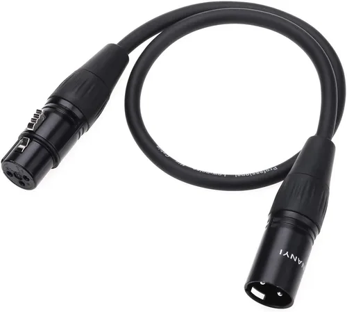 Miniatura 2 de NANYI Cable de micrófono XLR hembra a XLR macho, 1.6 pies